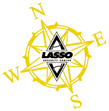 Lasso Security Cables compass rose logo